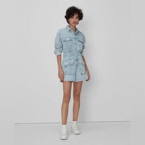 7 For All Mankind Denim Romper- Large